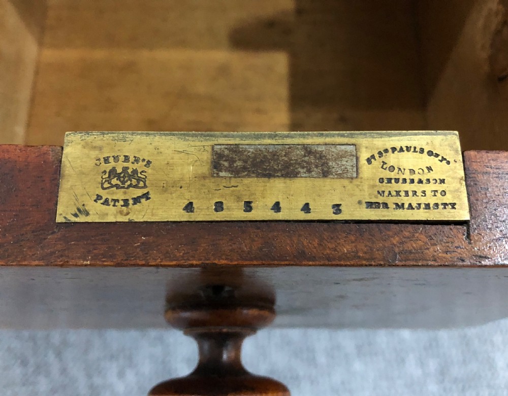 Victorian Mahogany Kneehole Desk with Leather Writing Surface  View XI