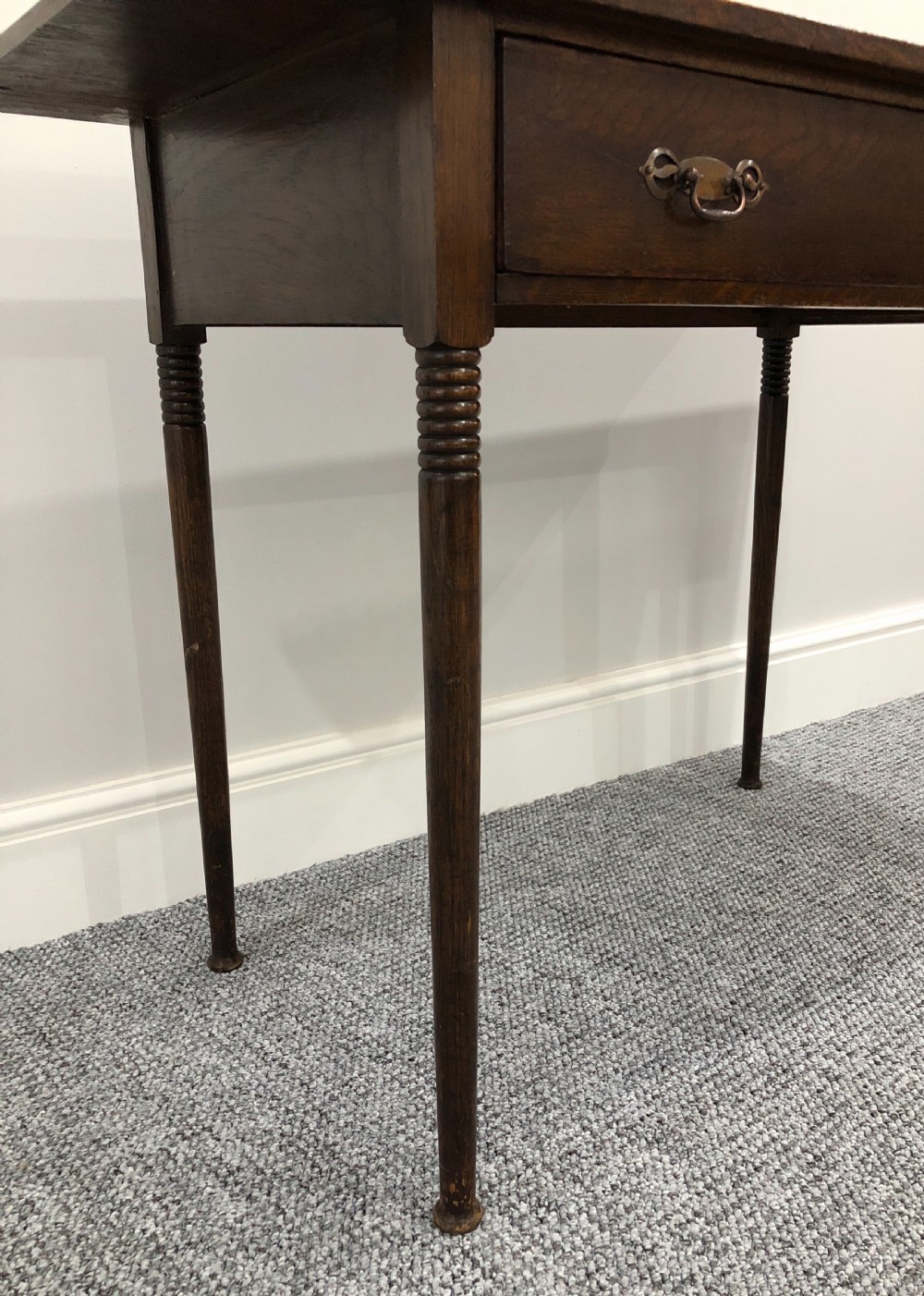 Arts and Crafts Oak Side Table  View V