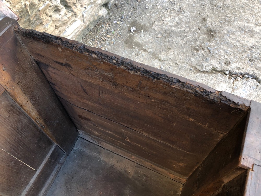Large Antique 18th Century Oak Panelled Coffer View XIV