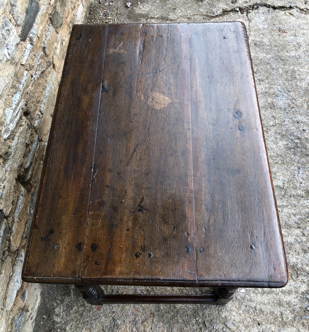 Antique 18th Century Oak Side Table View VI