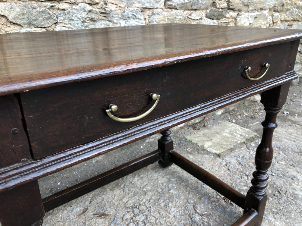 Antique 18th Century Oak Side Table View XIII