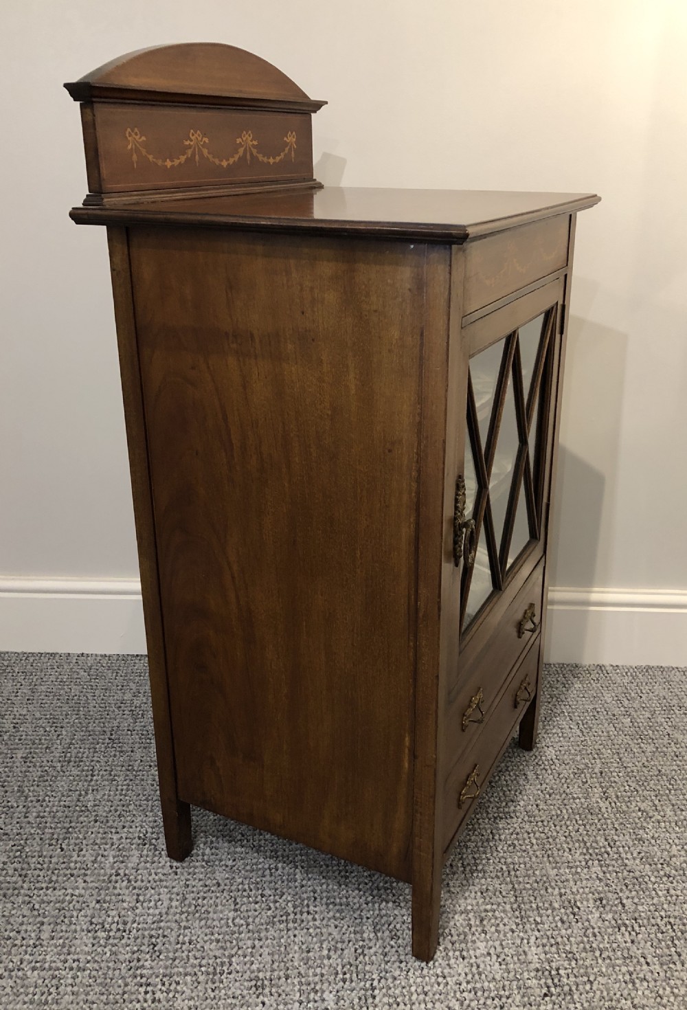 Edwardian Inlaid Mahogany Music Cabinet  View X