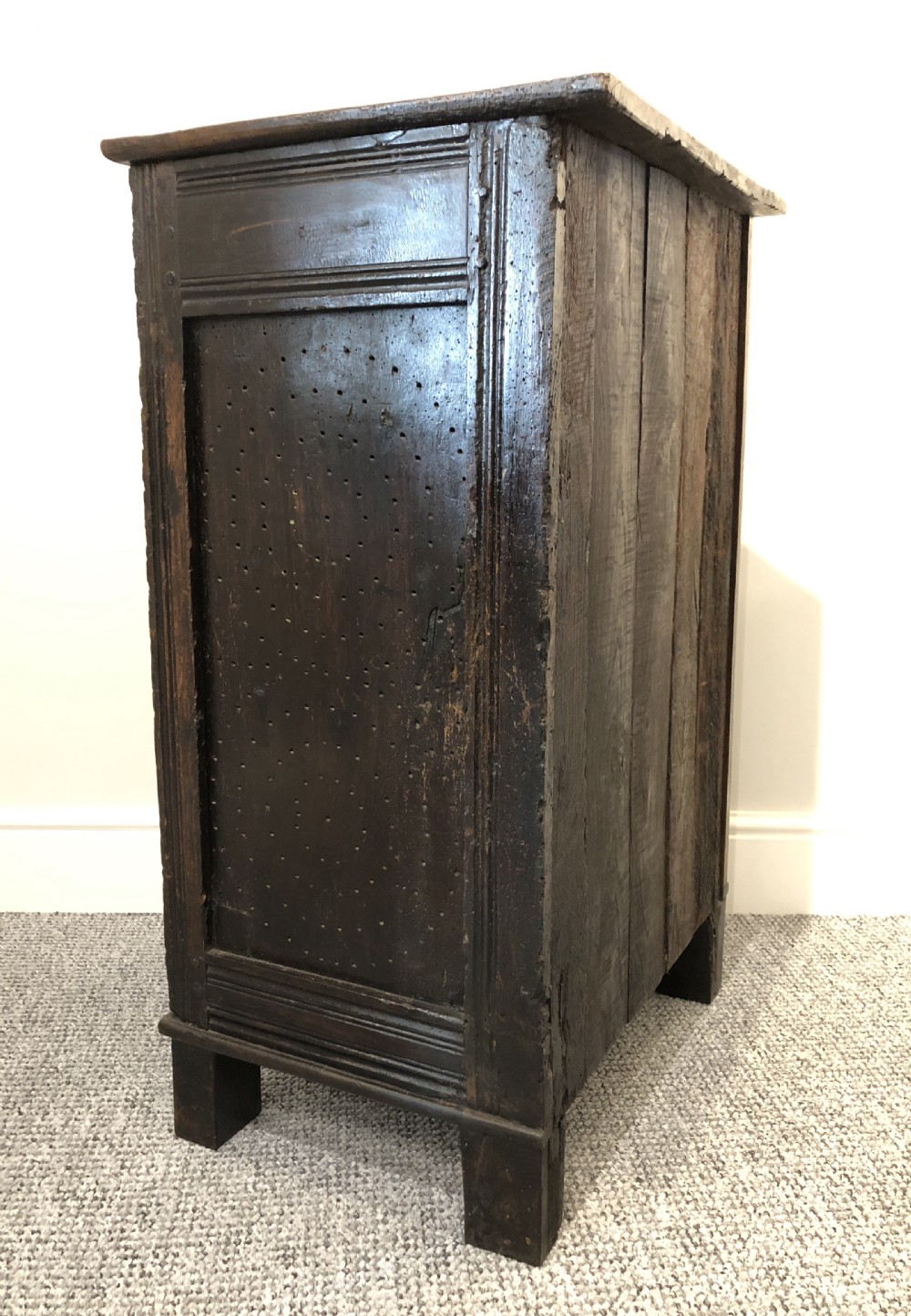 Antique 18th Century Oak Meat Safe Cupboard View VII