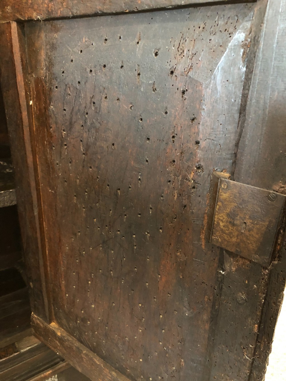 Antique 18th Century Oak Meat Safe Cupboard View XIV