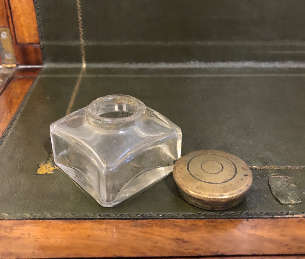 Antique Victorian Walnut Dome Top Writing Slope View VIII