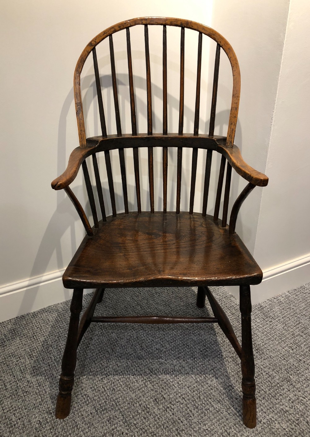 Antique Primitive Westcountry Hoop Back Windsor Chair  View II