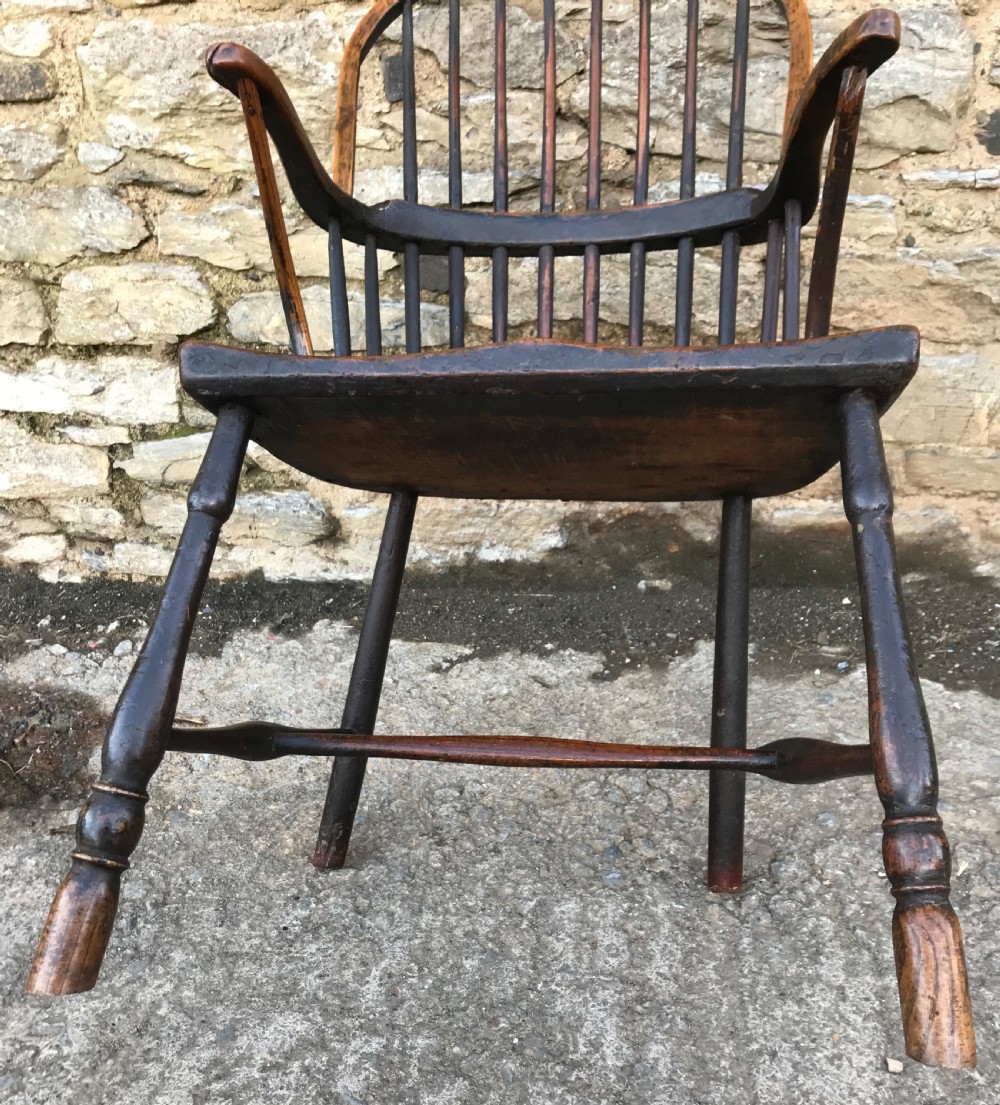 Antique Primitive Westcountry Hoop Back Windsor Chair  View XII