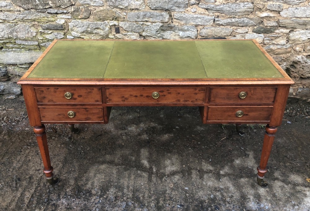 Large Victorian Mahogany Writing Desk View II