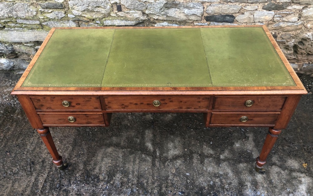 Large Victorian Mahogany Writing Desk View IV