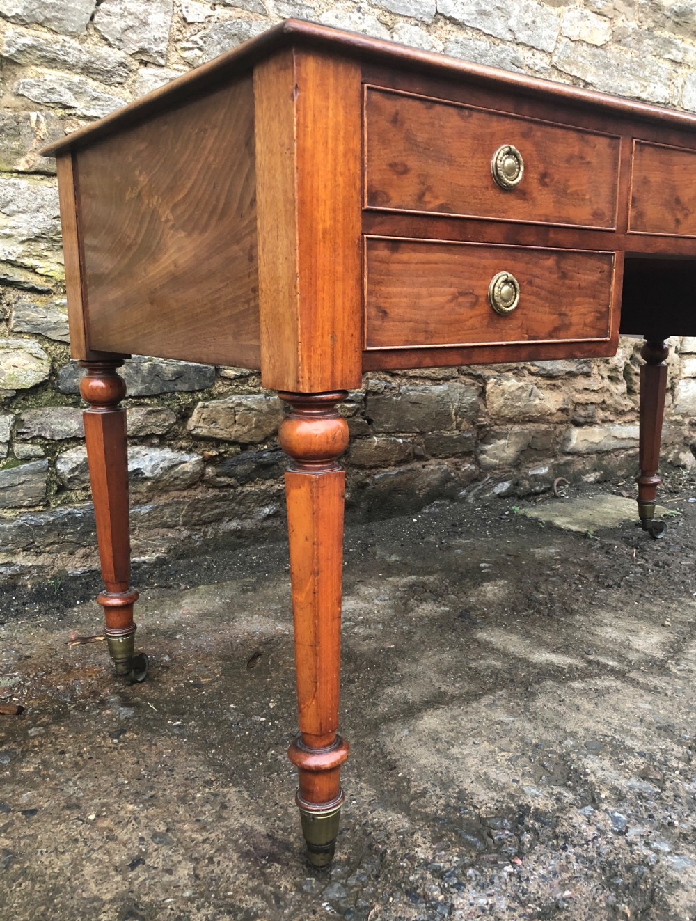 Large Victorian Mahogany Writing Desk View VIII