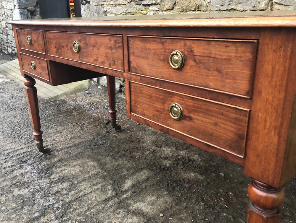 Large Victorian Mahogany Writing Desk View X