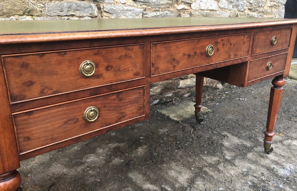 Large Victorian Mahogany Writing Desk View XI