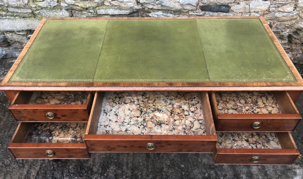 Large Victorian Mahogany Writing Desk View XIII