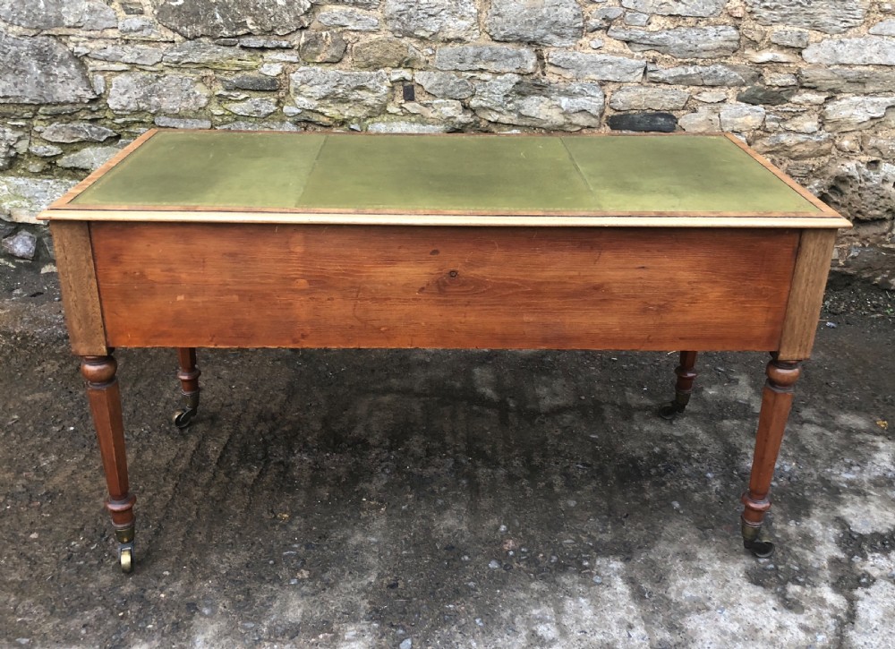Large Victorian Mahogany Writing Desk View XVII