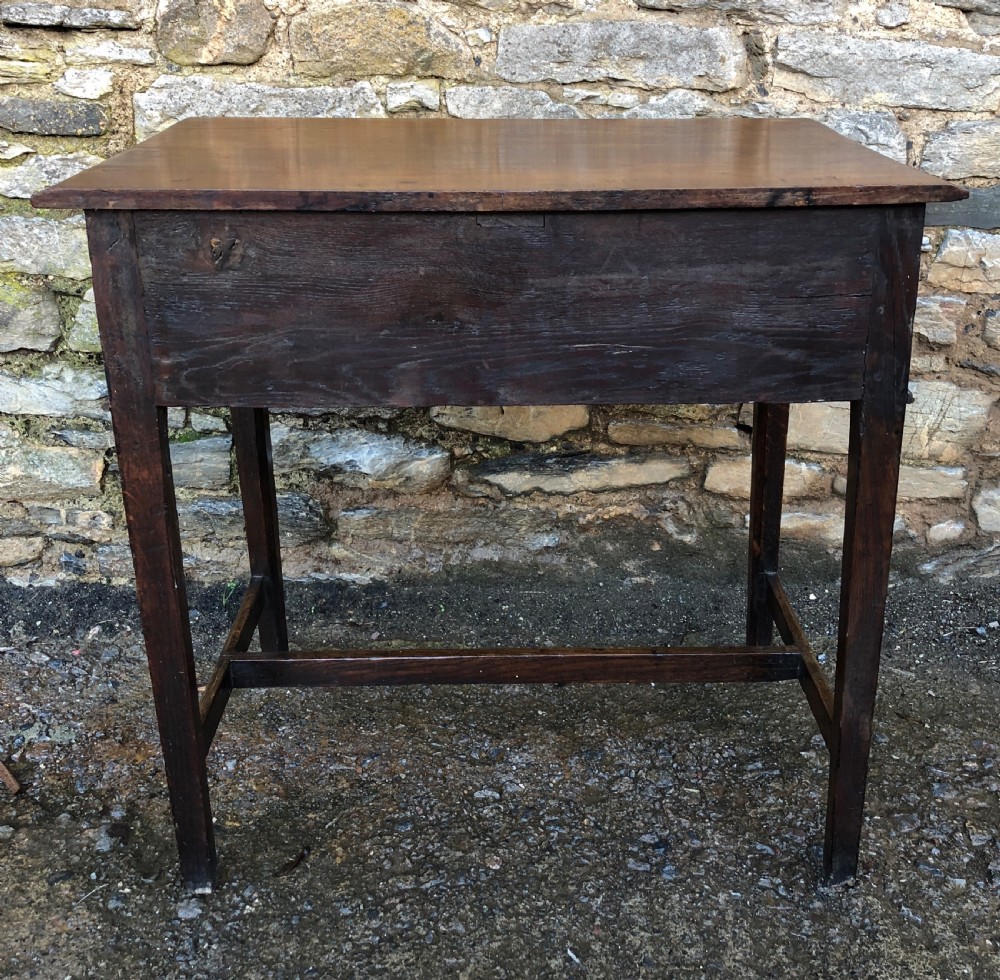 Antique Georgian Oak Side Table View XII