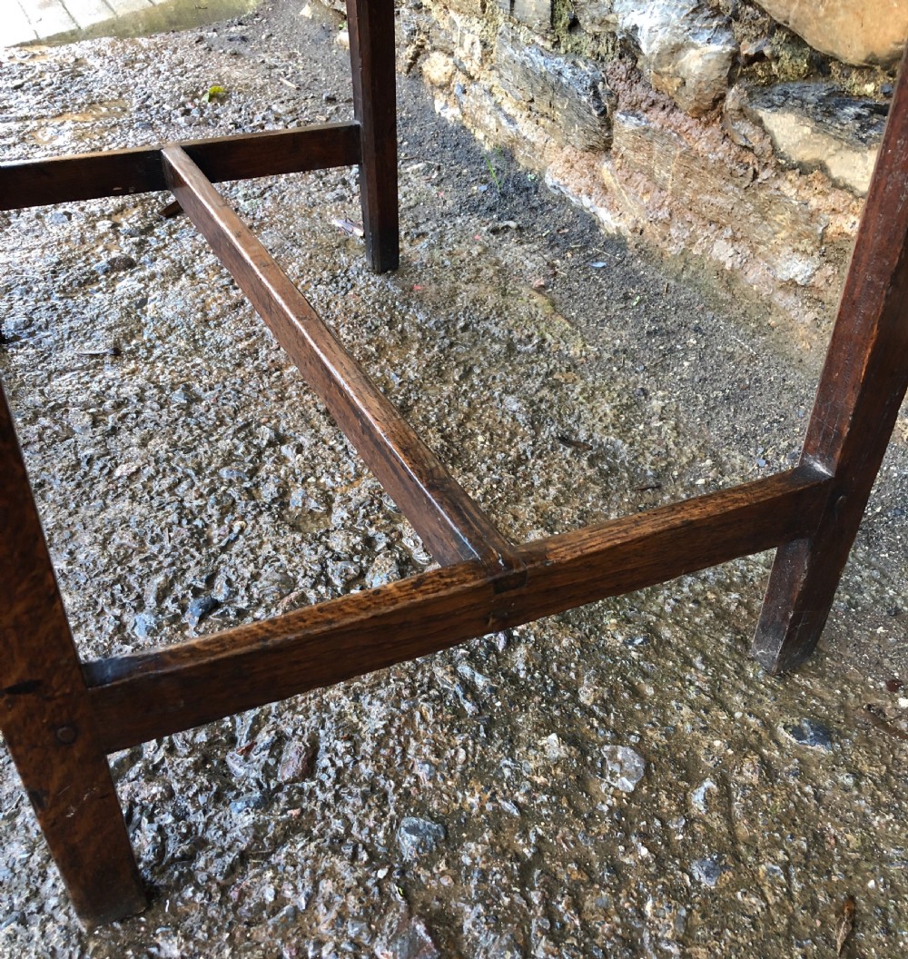 Antique Georgian Oak Side Table View XV