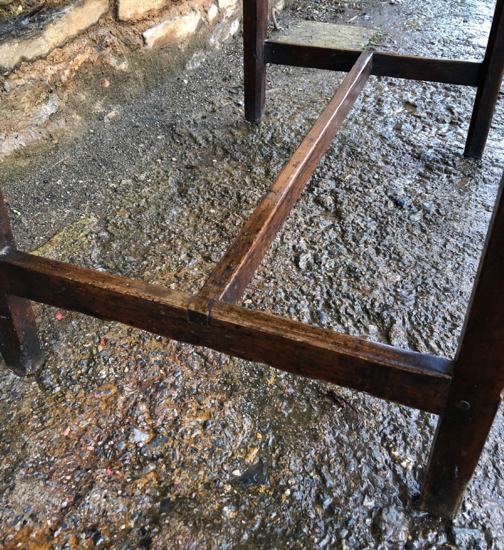 Antique Georgian Oak Side Table View XVII