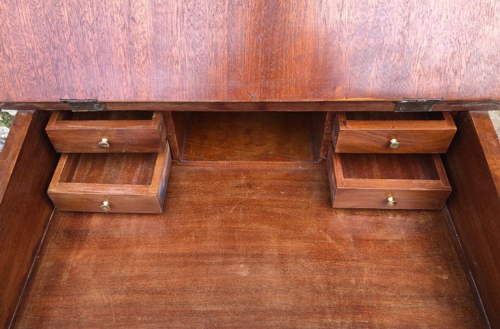 Antique Victorian Burr Walnut Davenport View XVII