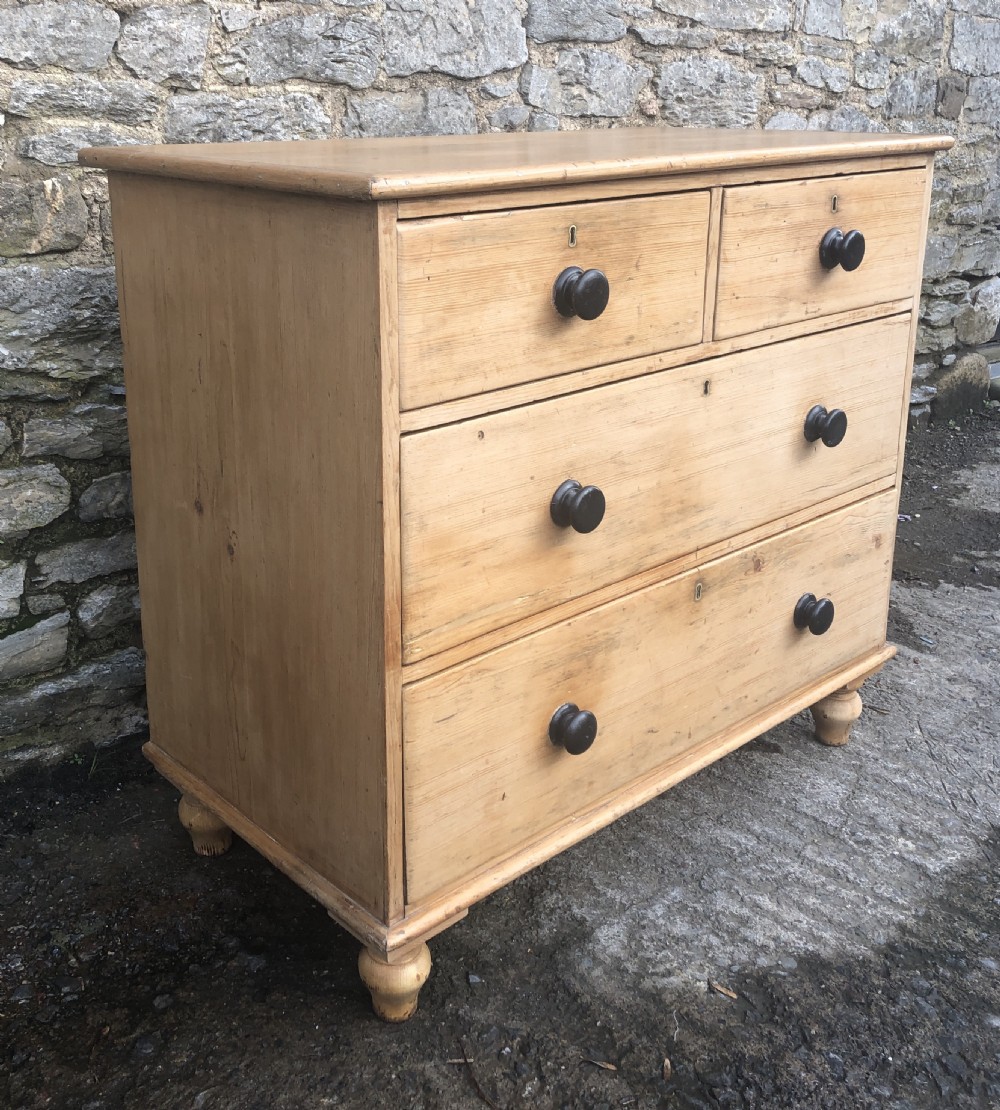 Antique Victorian Pine Chest of Drawers View II