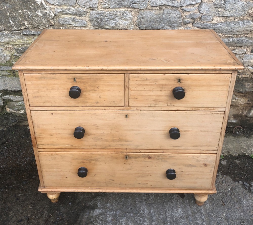Antique Victorian Pine Chest of Drawers View III