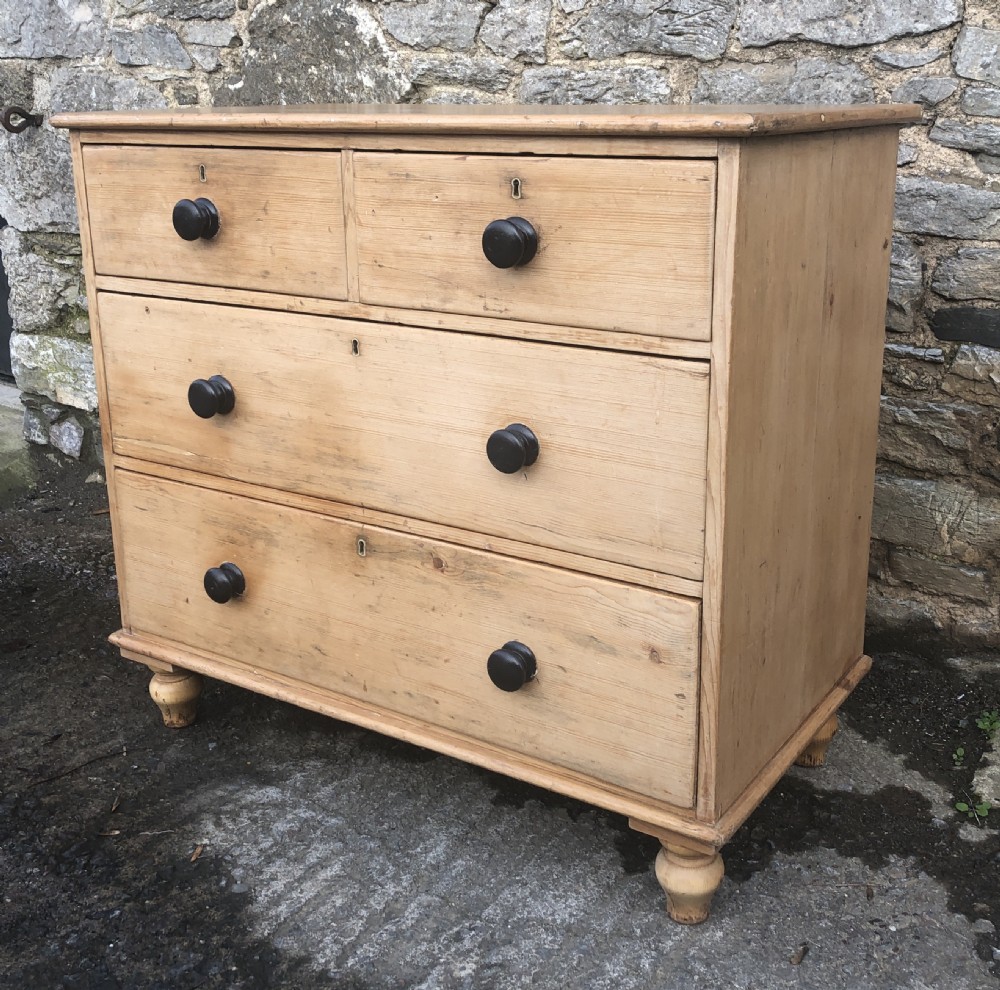 Antique Victorian Pine Chest of Drawers View IV