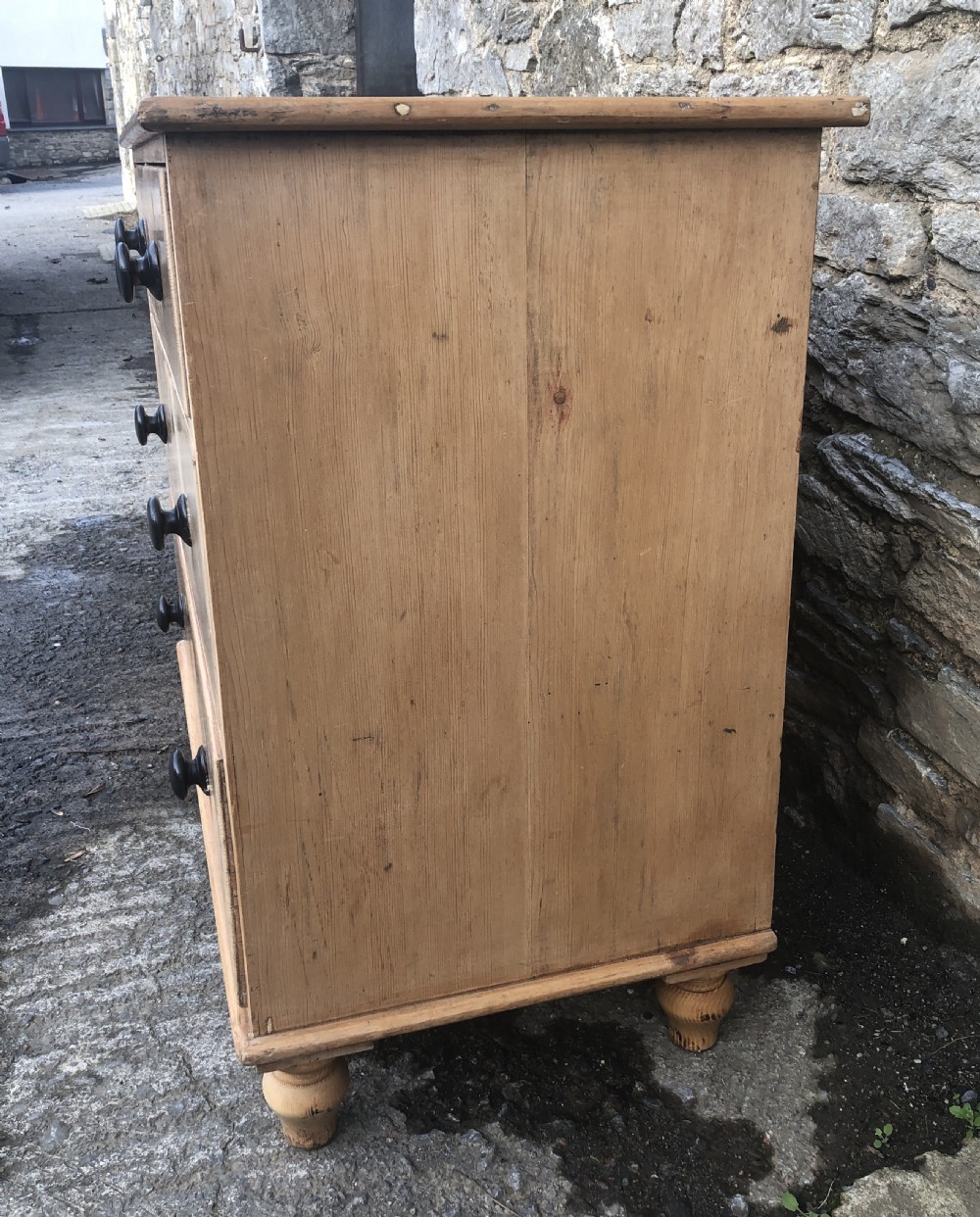 Antique Victorian Pine Chest of Drawers View V