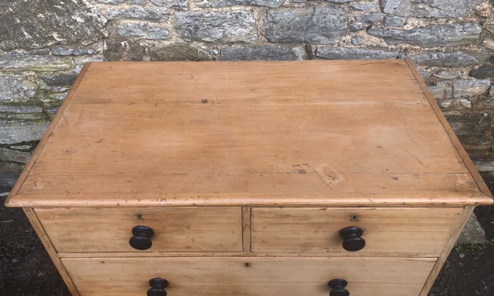 Antique Victorian Pine Chest of Drawers View VIII