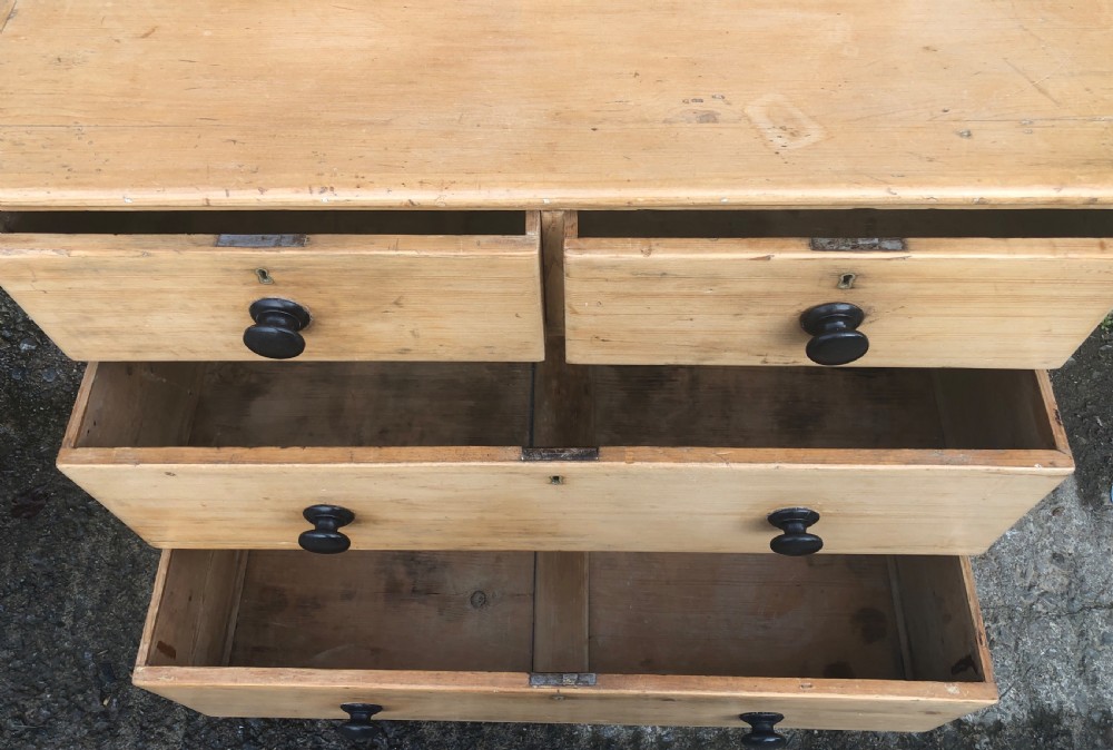 Antique Victorian Pine Chest of Drawers View IX