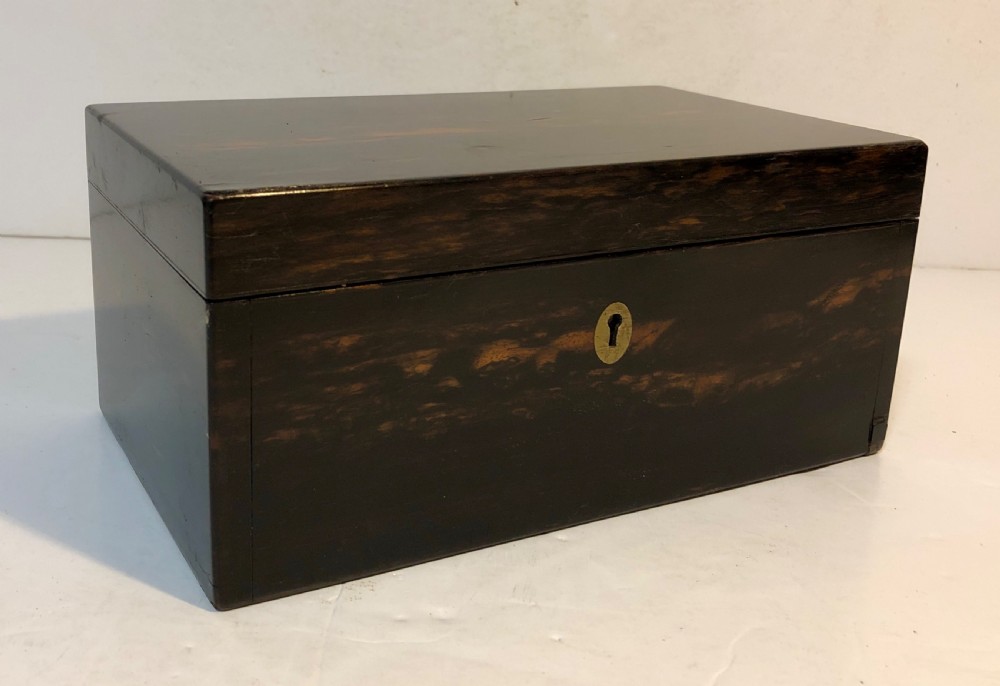Antique Victorian Coromandel Games Box View XIII