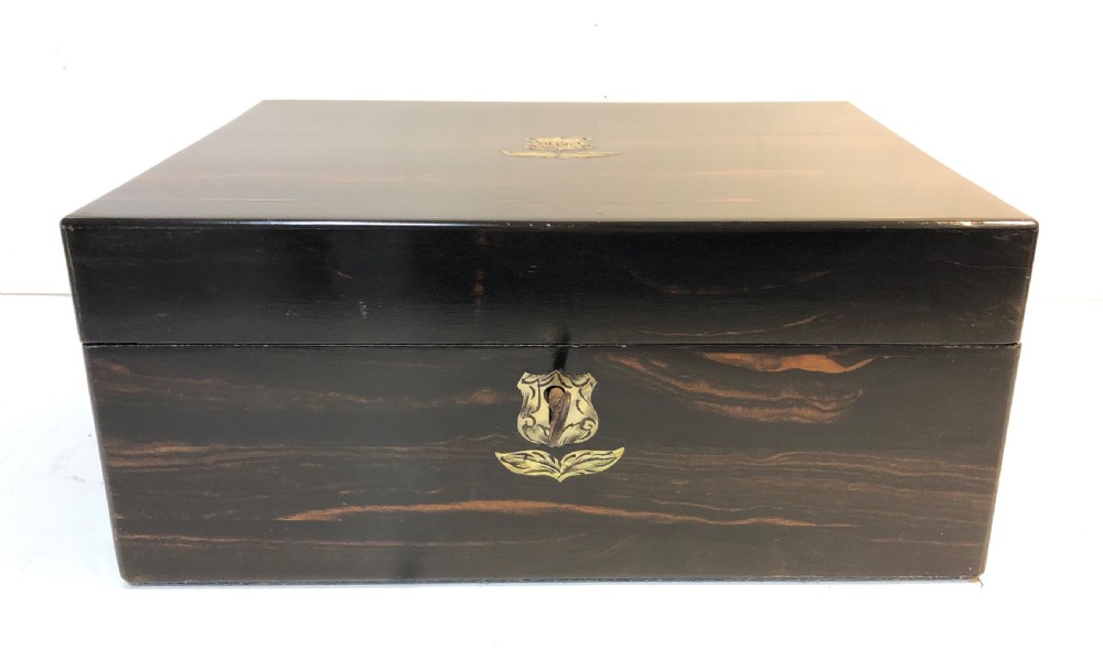 Antique Victorian Coromandel Writing Slope