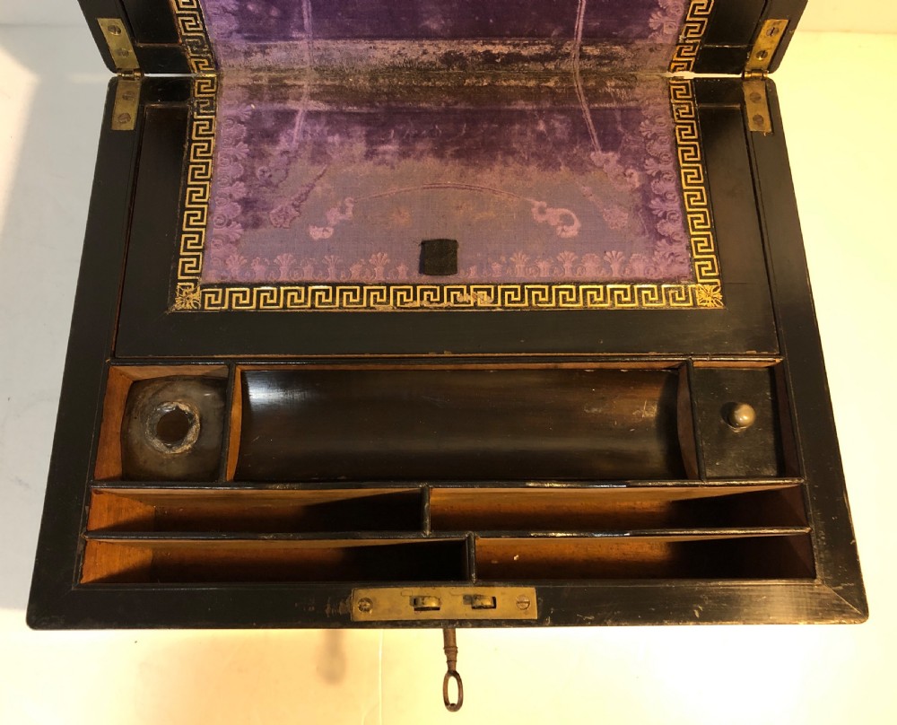 Antique Victorian Coromandel Writing Slope View XII