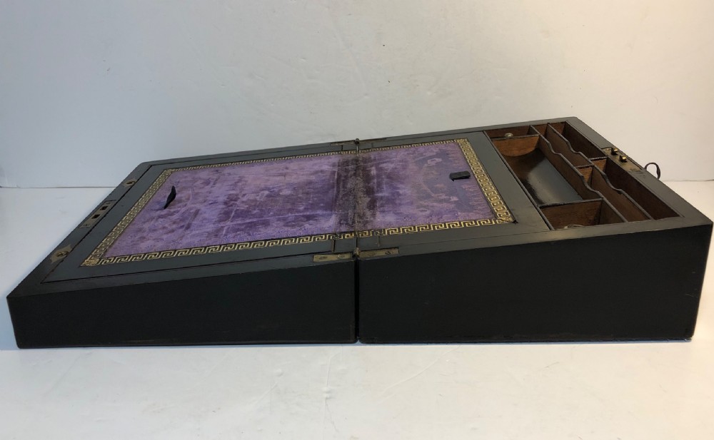 Antique Victorian Coromandel Writing Slope View XIII