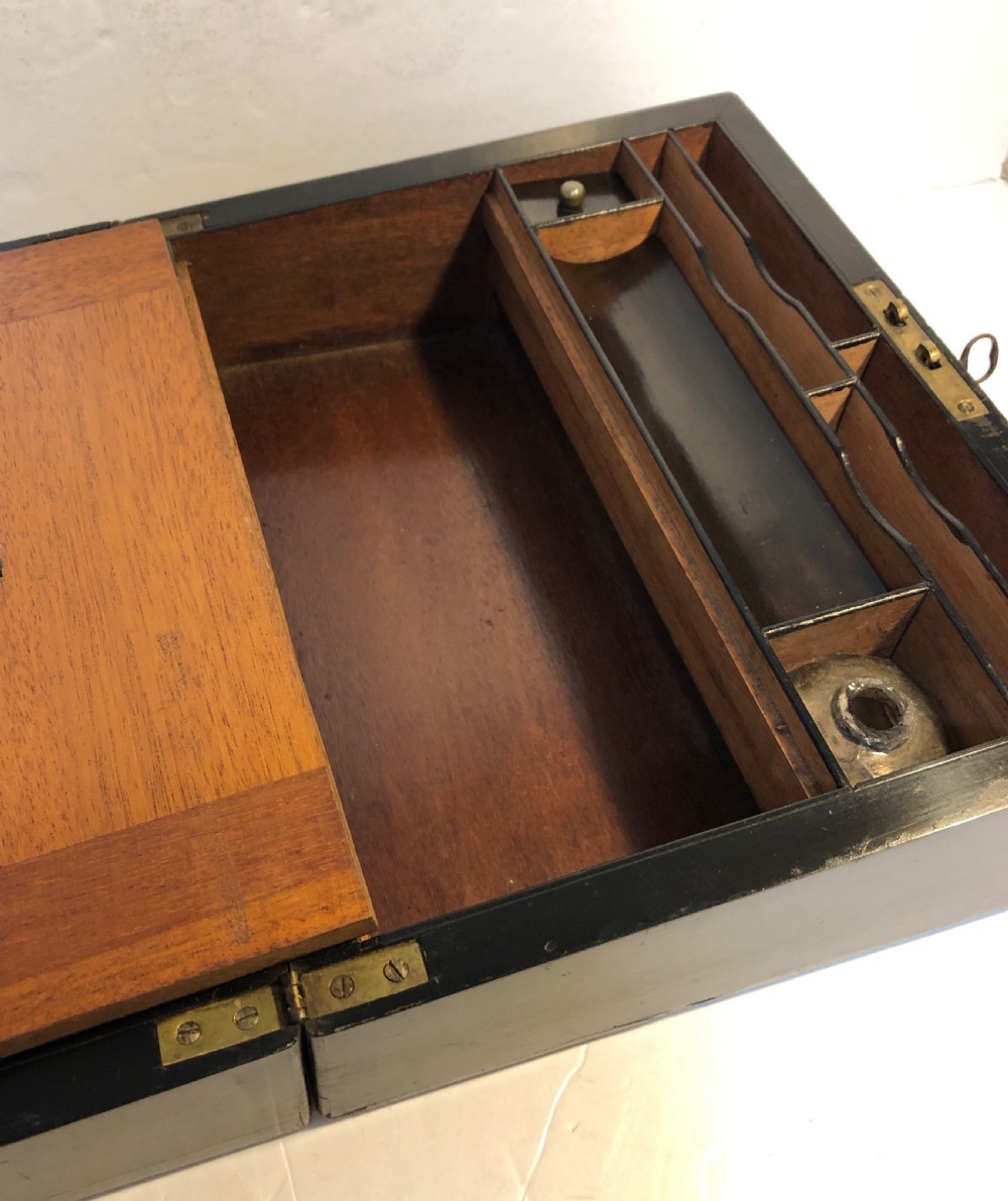 Antique Victorian Coromandel Writing Slope View XV
