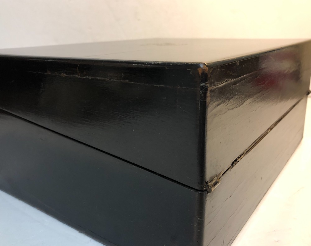Antique Victorian Coromandel Writing Slope View XVI