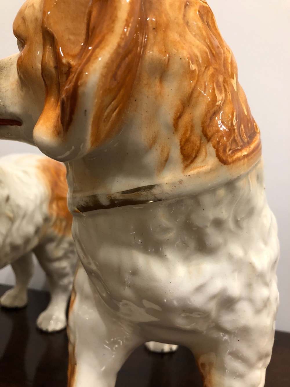Pair of Antique Standing Staffordshire Dogs View XIII