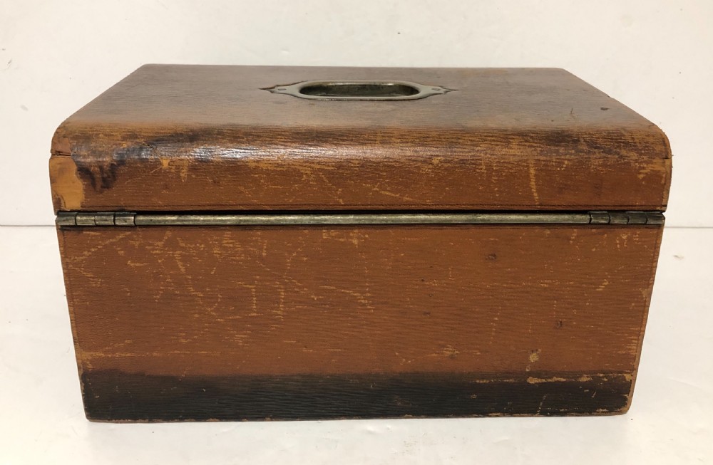 Antique Victorian Leather Fitted Jewellery Box View X