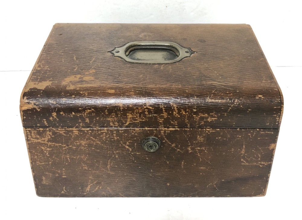 Antique Victorian Leather Fitted Jewellery Box View XI