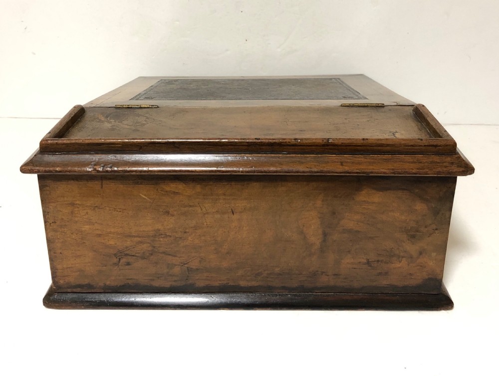 Antique Victorian Clerks Writing Desk Box View V