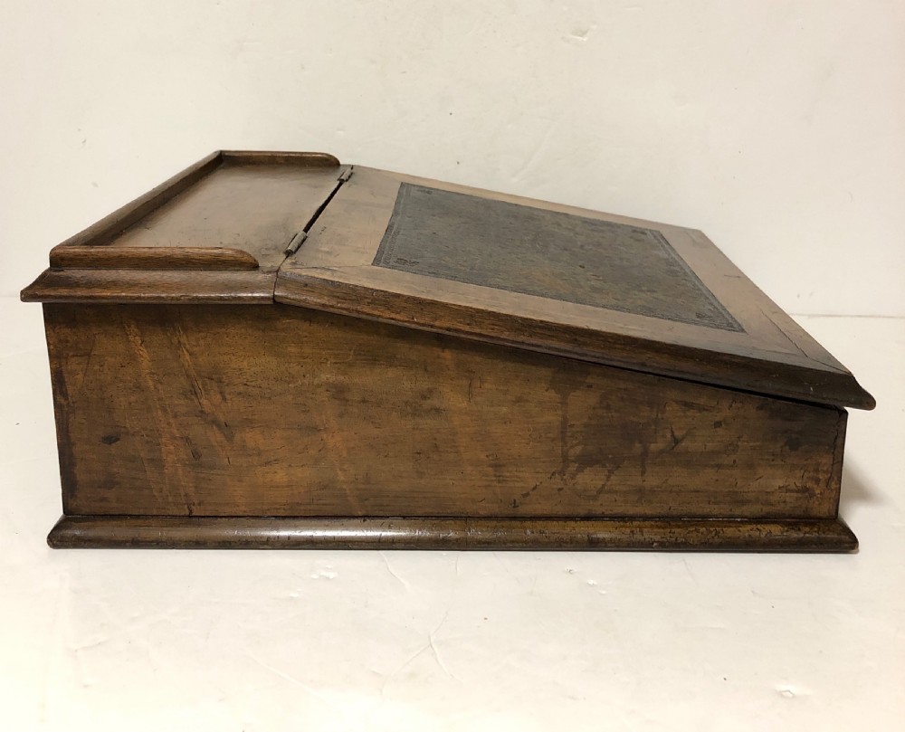 Antique Victorian Clerks Writing Desk Box View VI