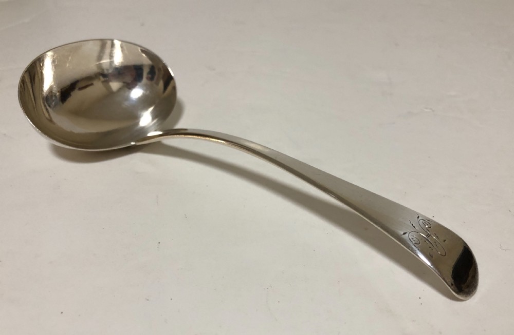 Antique Georgian Solid Silver Ladle View II