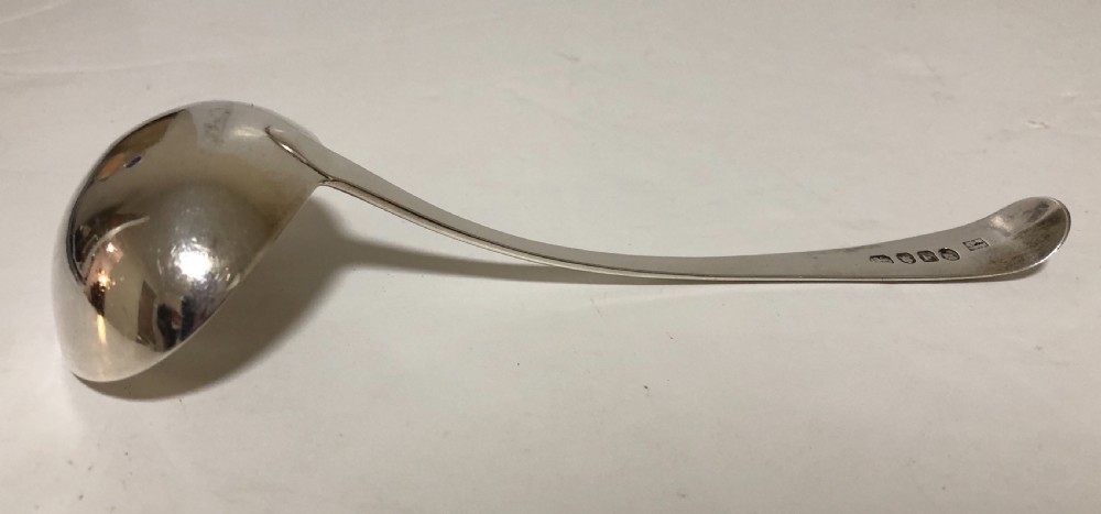 Antique Georgian Solid Silver Ladle View VII