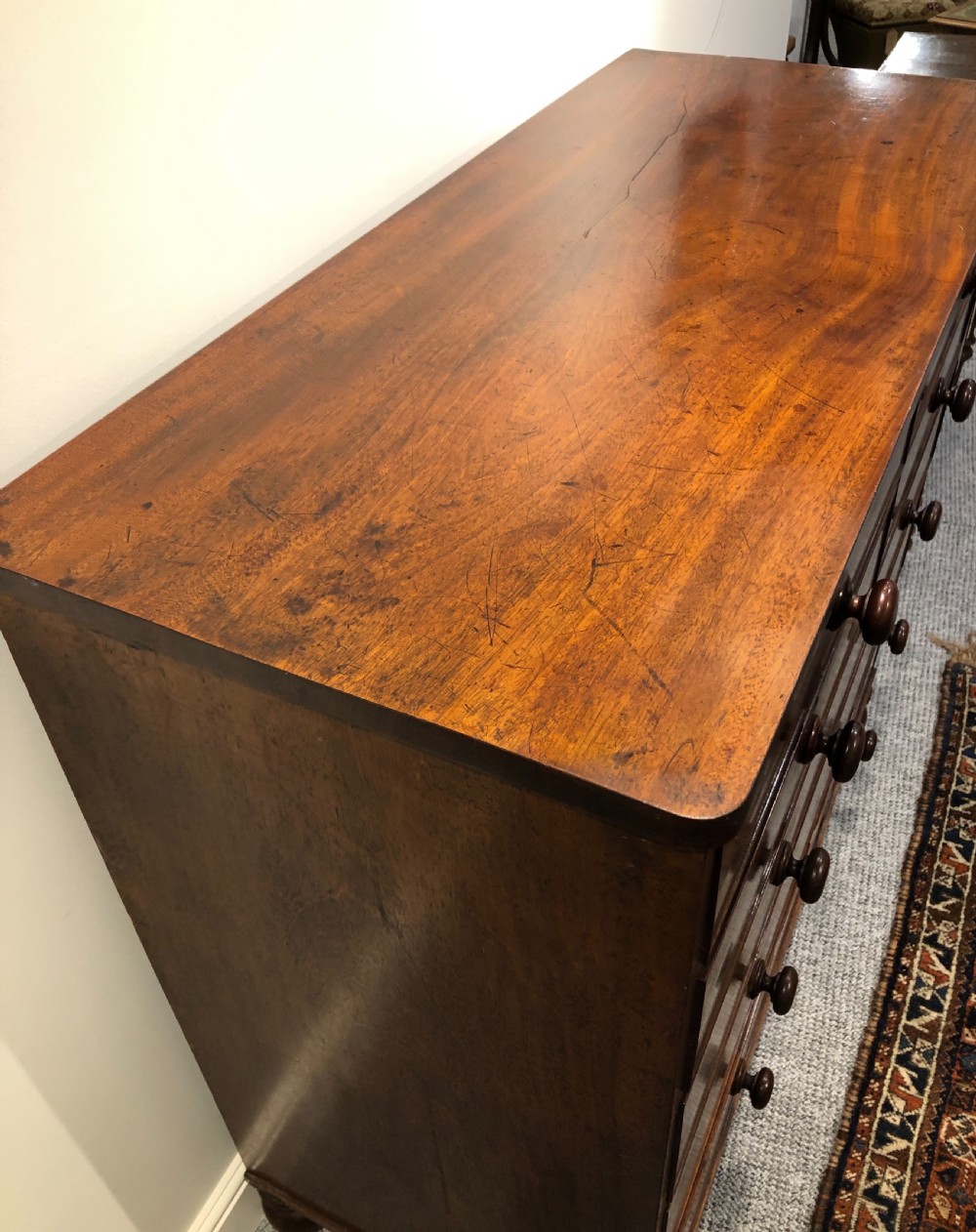 Large Antique Victorian Mahogany Chest of Drawers View V
