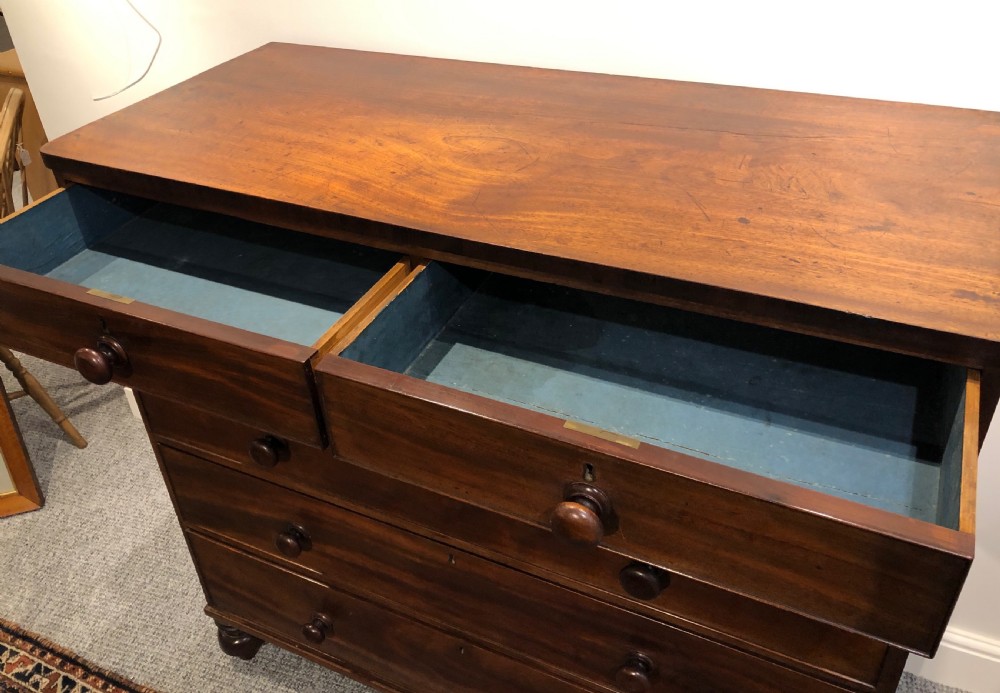 Large Antique Victorian Mahogany Chest of Drawers View IX