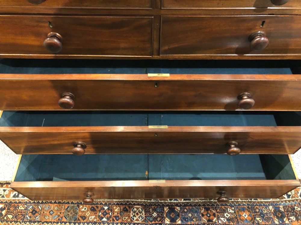 Large Antique Victorian Mahogany Chest of Drawers View X