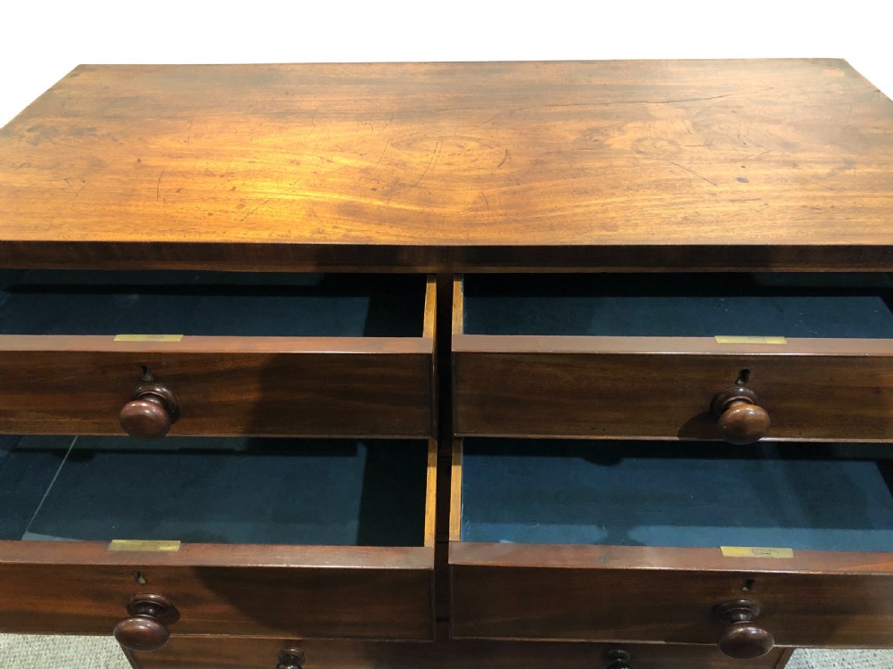 Large Antique Victorian Mahogany Chest of Drawers View XI