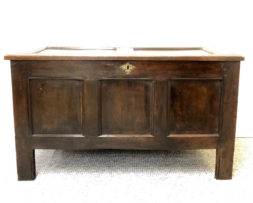 Antique 18th Century Oak Coffer 