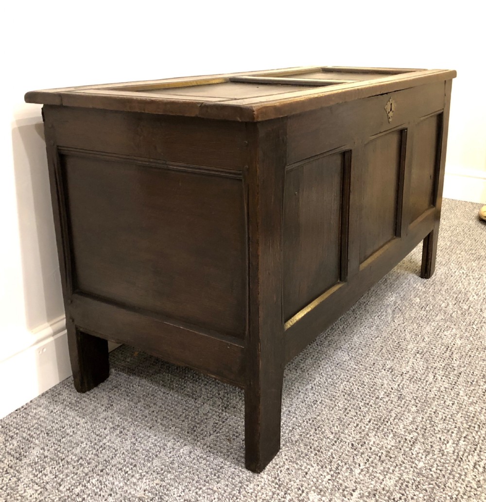 Antique 18th Century Oak Coffer  View III