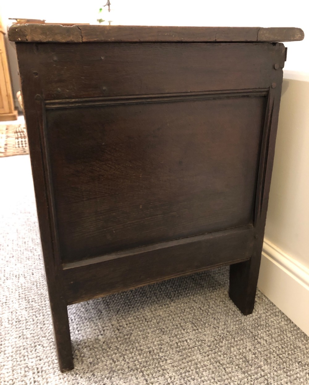 Antique 18th Century Oak Coffer  View VII