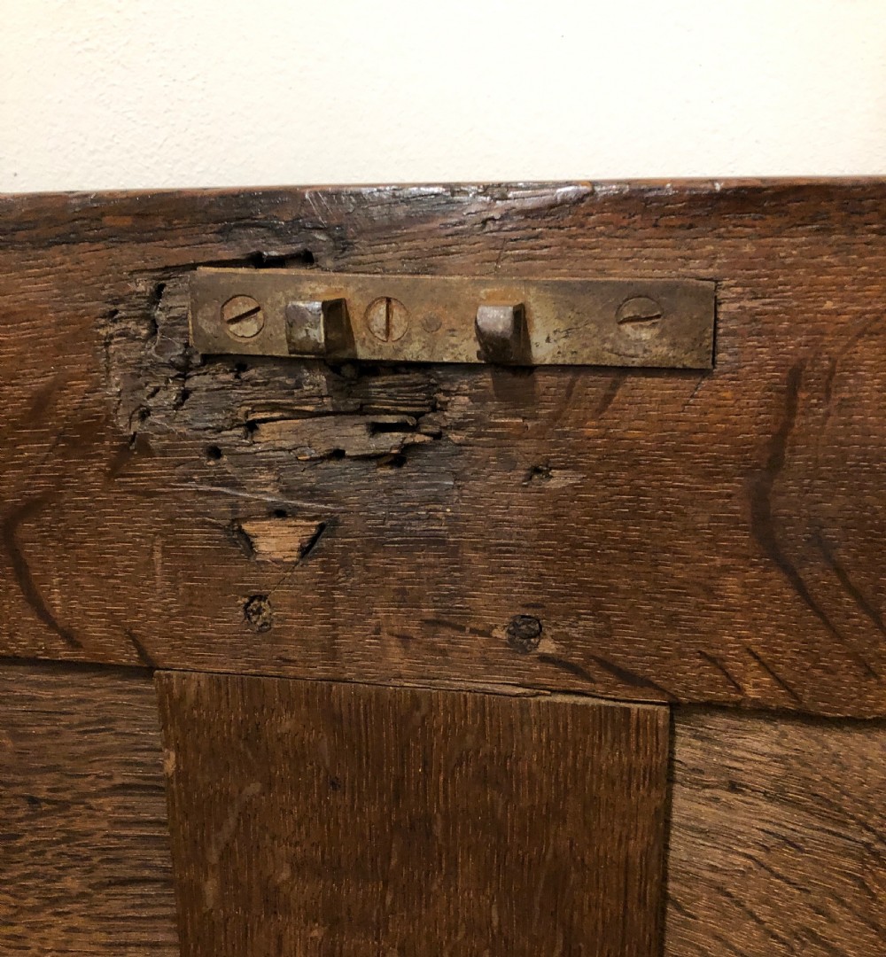 Antique 18th Century Oak Coffer  View XIV