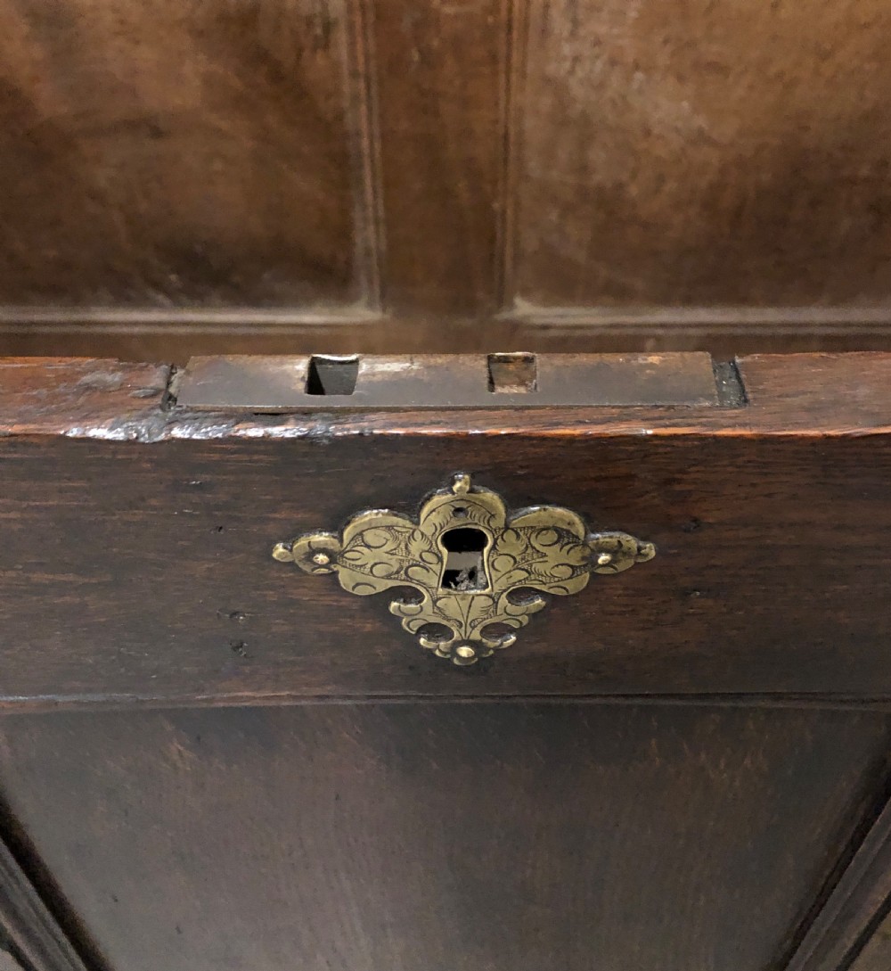 Antique 18th Century Oak Coffer  View XV